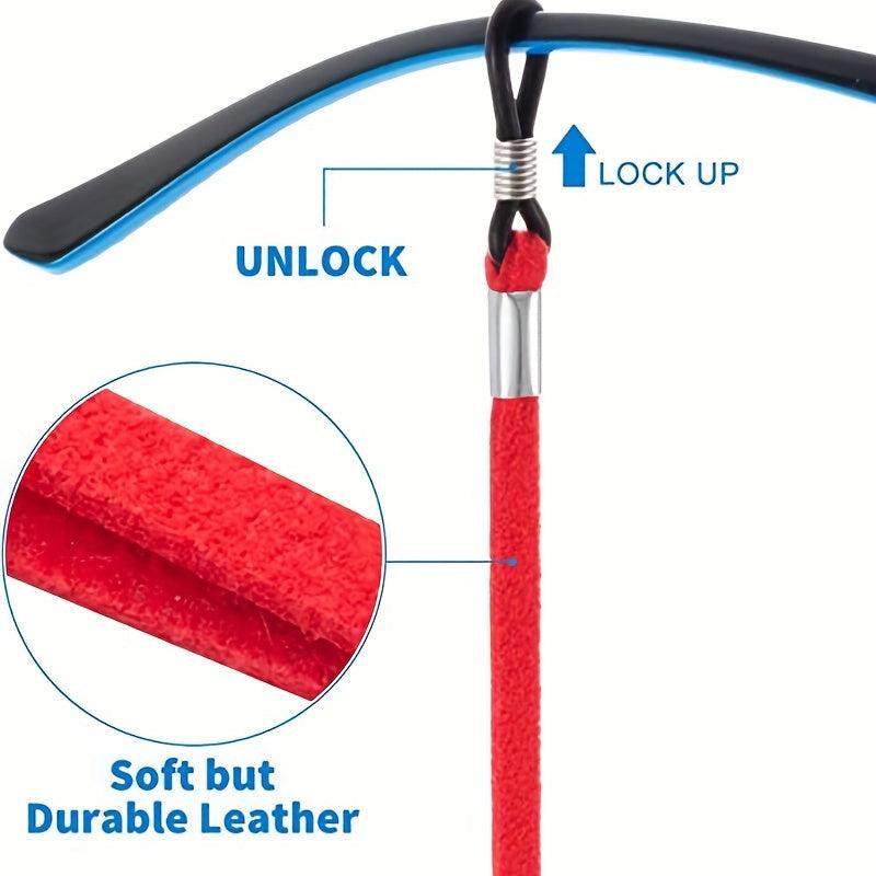 6pcs Adjustable Glasses Strap Sunglasses Rope Anti Slip Eyewear Retainer