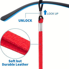 6pcs Adjustable Glasses Strap Sunglasses Rope Anti Slip Eyewear Retainer