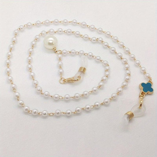 Clover Decor Beaded Glasses Chain Eyeglasses Lanyard Strap