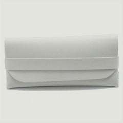 Solid Glasses Bag PU Leather Sunglasses Case Soft Portable Eyewear Container