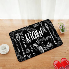 Vintage Kitchen Rugs Non Slip Stain Resistant Waterproof Long Strip Mat