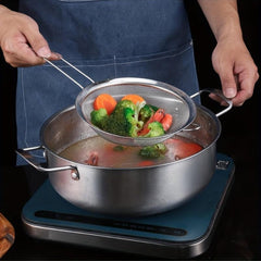 3pcs Stainless Steel Mesh Strainers Set Small Medium Large Sizes