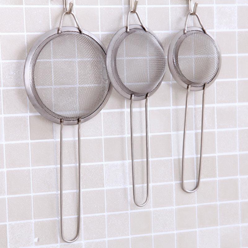 3pcs Stainless Steel Mesh Strainers Set Small Medium Large Sizes