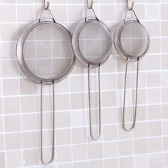 3pcs Stainless Steel Mesh Strainers Set Small Medium Large Sizes