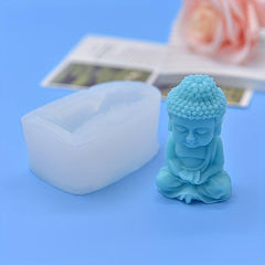 Buddha 3D Silicone Candle Mold Aromatherapy Gypsum Soap DIY Cake Decorating Tool