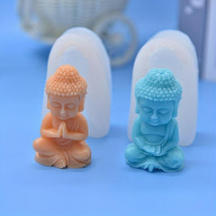 Buddha 3D Silicone Candle Mold Aromatherapy Gypsum Soap DIY Cake Decorating Tool