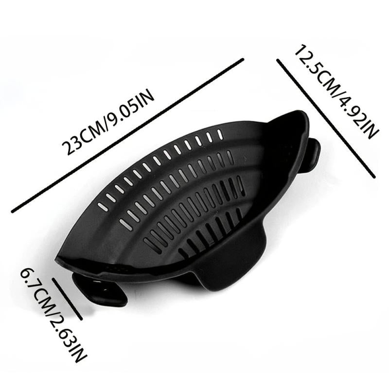 Clip On Strainer Silicone Food Strainer Hands Pan Strainer