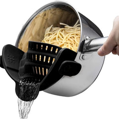 Clip On Strainer Silicone Food Strainer Hands Pan Strainer