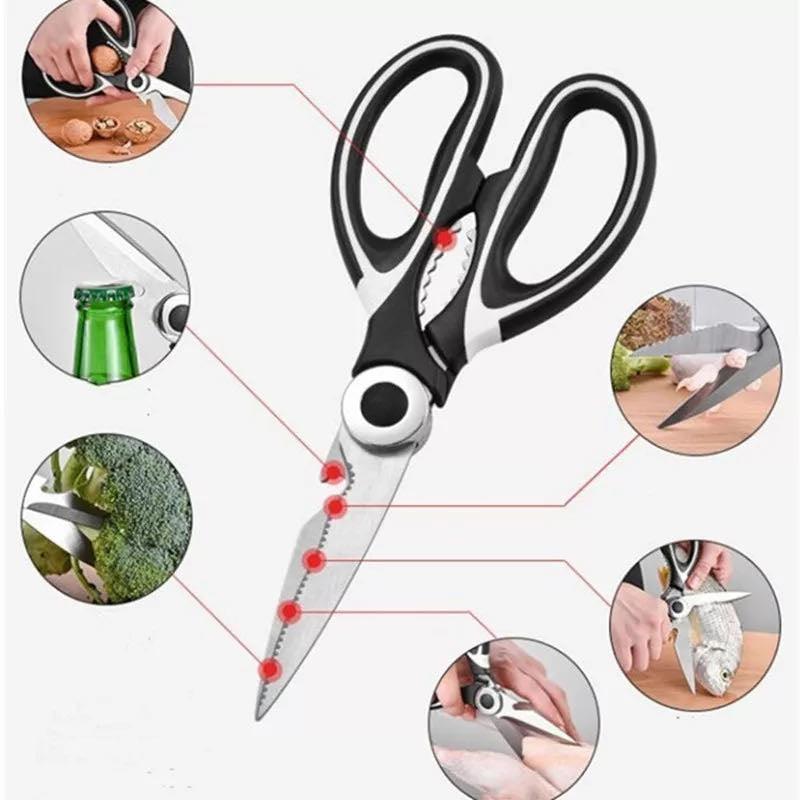 Stainless Steel Kitchen Scissors Multipurpose Shears With Cover