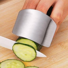 Stainless Steel Kitchen Finger Guard for Safe Cutting & Slicing