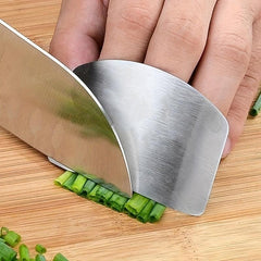 Stainless Steel Kitchen Finger Guard for Safe Cutting & Slicing