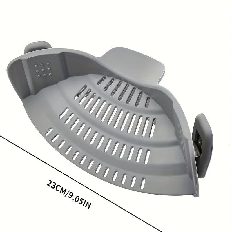 Adjustable Silicone Clip-On Strainer for Pots and Bowls