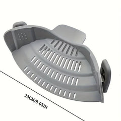 Adjustable Silicone Clip-On Strainer for Pots and Bowls