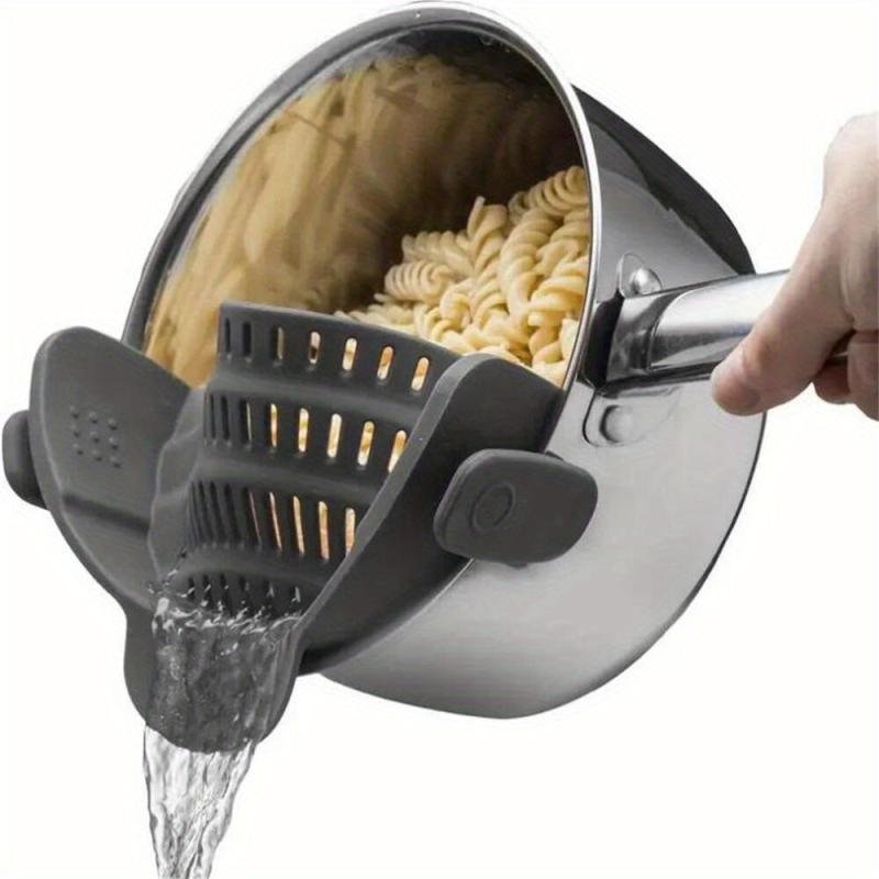 Adjustable Silicone Clip-On Strainer for Pots and Bowls