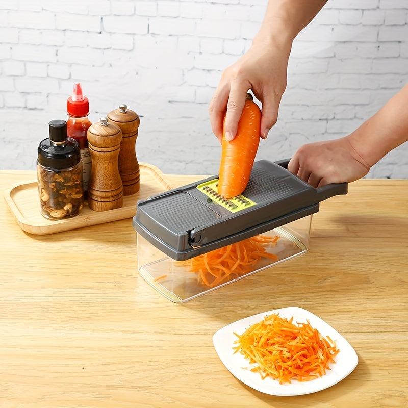 14pcs Vegetable Chopper Fruit Slicer Manual Food Grater Slicer