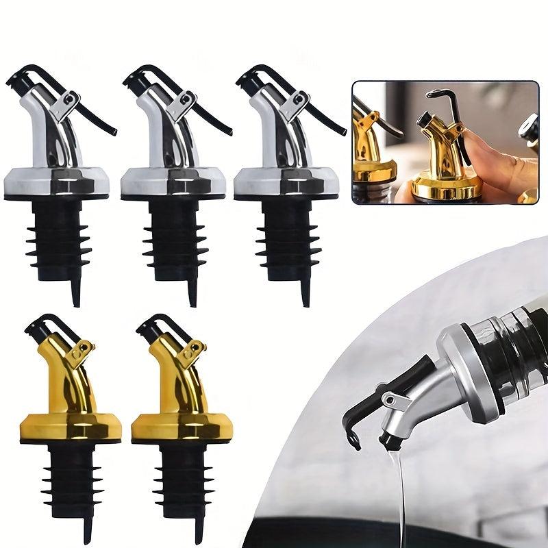 Leak Proof Bottle Spout Cap Dispenser Sprayer Lock Wine Pourer Sauce Nozzle