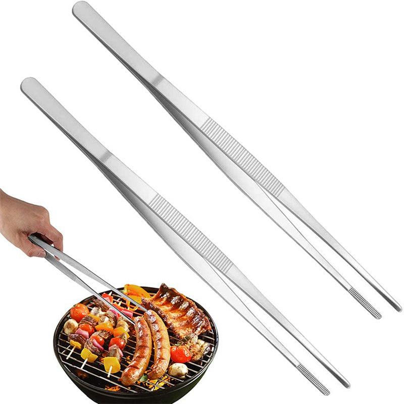 Stainless Steel Food Tongs Churrasco Tweezers Clip