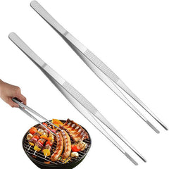 Stainless Steel Food Tongs Churrasco Tweezers Clip