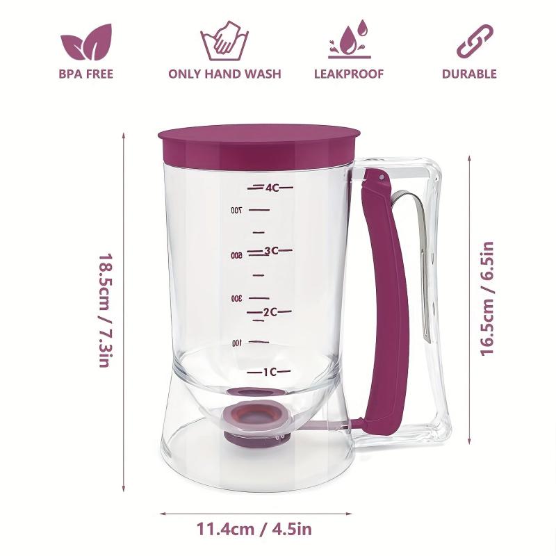 Collapsible Batter Dispenser Cupcakes Waffles Muffins Baking Tool