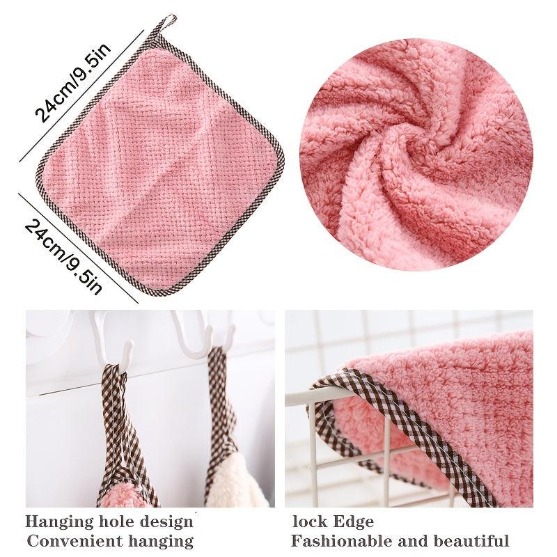 12pcs Kitchen Towel Dish Cloth Absorbs Water Non-shedding Non-stick