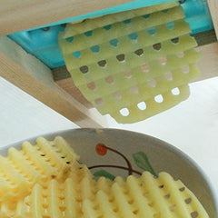 Stainless Steel Vegetable and Fruit Slicing Tool for Salad and Potato Lattice