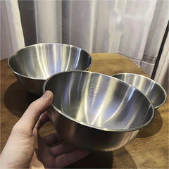 3pcs Stainless Steel Mixing Bowls Salad Kitchen Gadgets