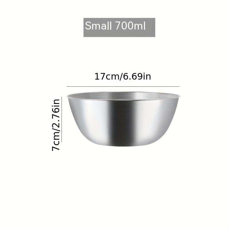 3pcs Stainless Steel Mixing Bowls Salad Kitchen Gadgets