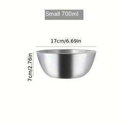 3pcs Stainless Steel Mixing Bowls Salad Kitchen Gadgets