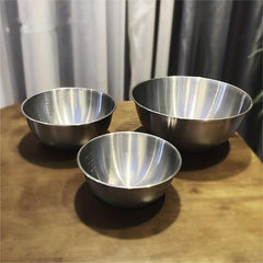 3pcs Stainless Steel Mixing Bowls Salad Kitchen Gadgets