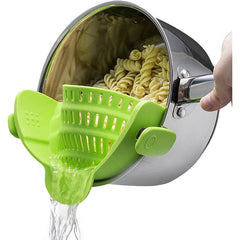 Stainless Steel Colander with Handle for Washing Veggies Noodles Pasta