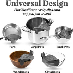 Stainless Steel Colander with Handle for Washing Veggies Noodles Pasta