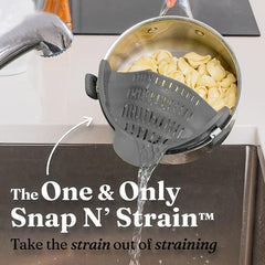 Stainless Steel Colander with Handle for Washing Veggies Noodles Pasta