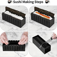 10pcs DIY Sushi Maker Set with Roller, Mold, Spreader