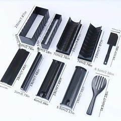10pcs DIY Sushi Maker Set with Roller, Mold, Spreader