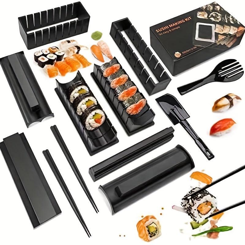10pcs DIY Sushi Maker Set with Roller, Mold, Spreader