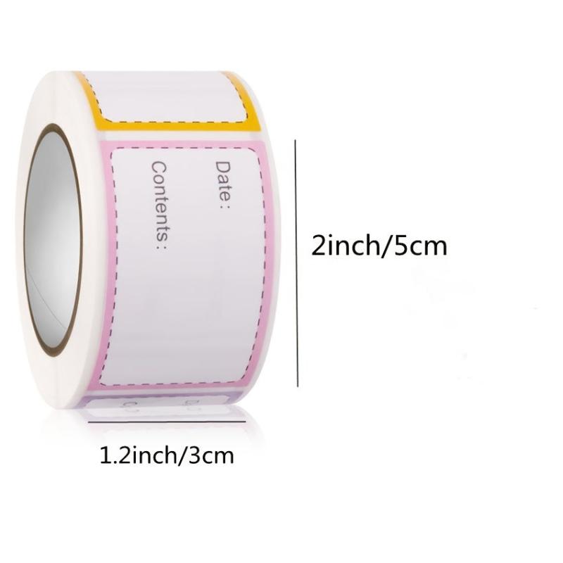 250pcs Kitchen Food Date Sticker Label