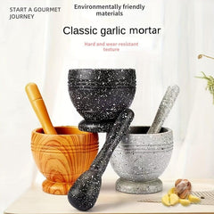 Manual Garlic Crusher and Pepper Grinder Set for Kitchen