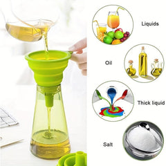 Collapsible Funnel Foldable Silicone Funnel for Kitchen Use