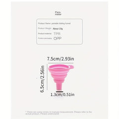 Collapsible Funnel Foldable Silicone Funnel for Kitchen Use