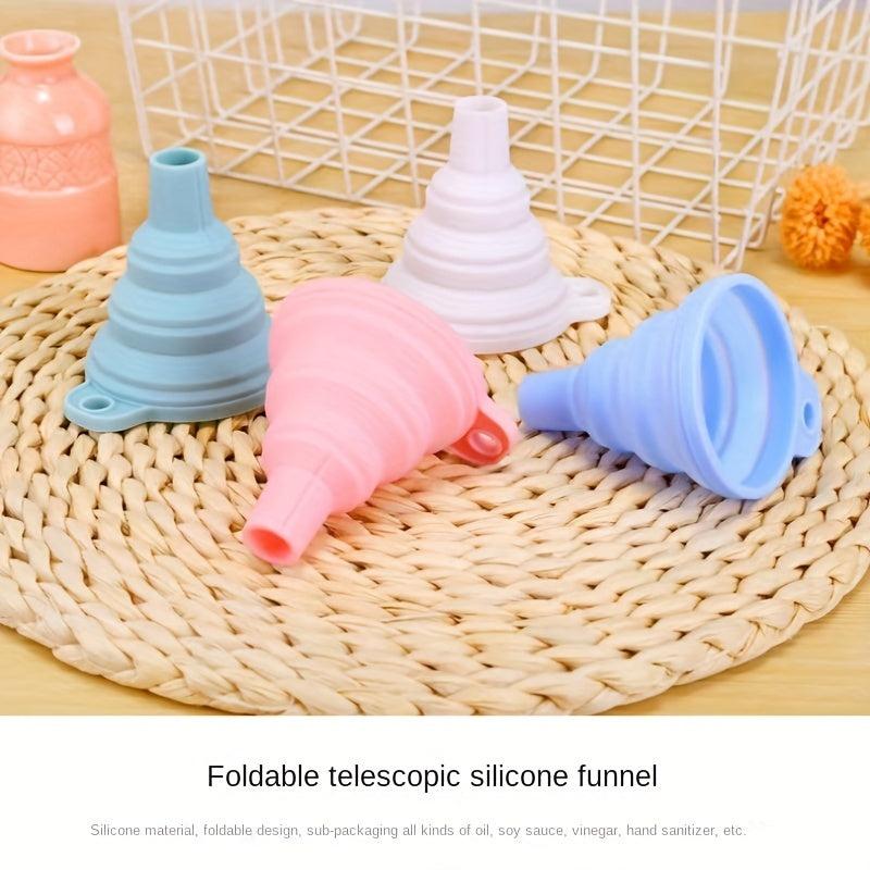 Collapsible Funnel Foldable Silicone Funnel for Kitchen Use