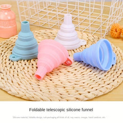 Collapsible Funnel Foldable Silicone Funnel for Kitchen Use