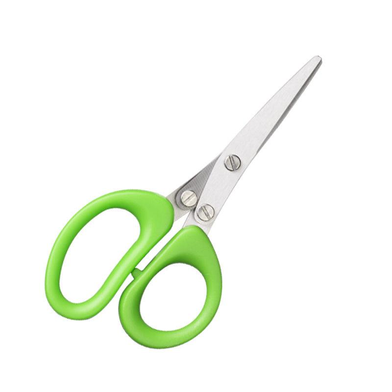 5-Layer Stainless Steel Kitchen Shears for Chopping Onions, Vegetables, Herbs