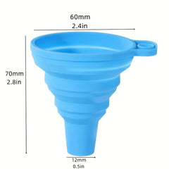 Collapsible Funnel Silicone Kitchen Gadget for Bottles and Cooking