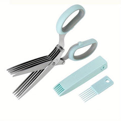 5-Blade Kitchen Herb Shears for Basil, Chive, Parsley