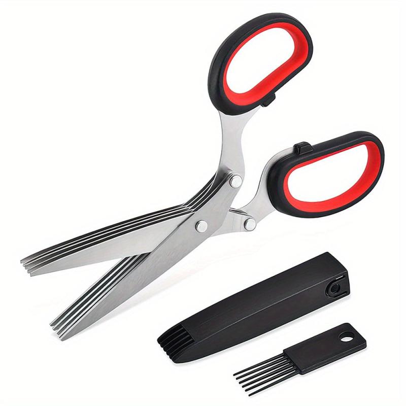 5-Blade Kitchen Herb Shears for Basil, Chive, Parsley