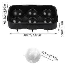 Round Ice Ball Mold for Cocktails - 6 Grids