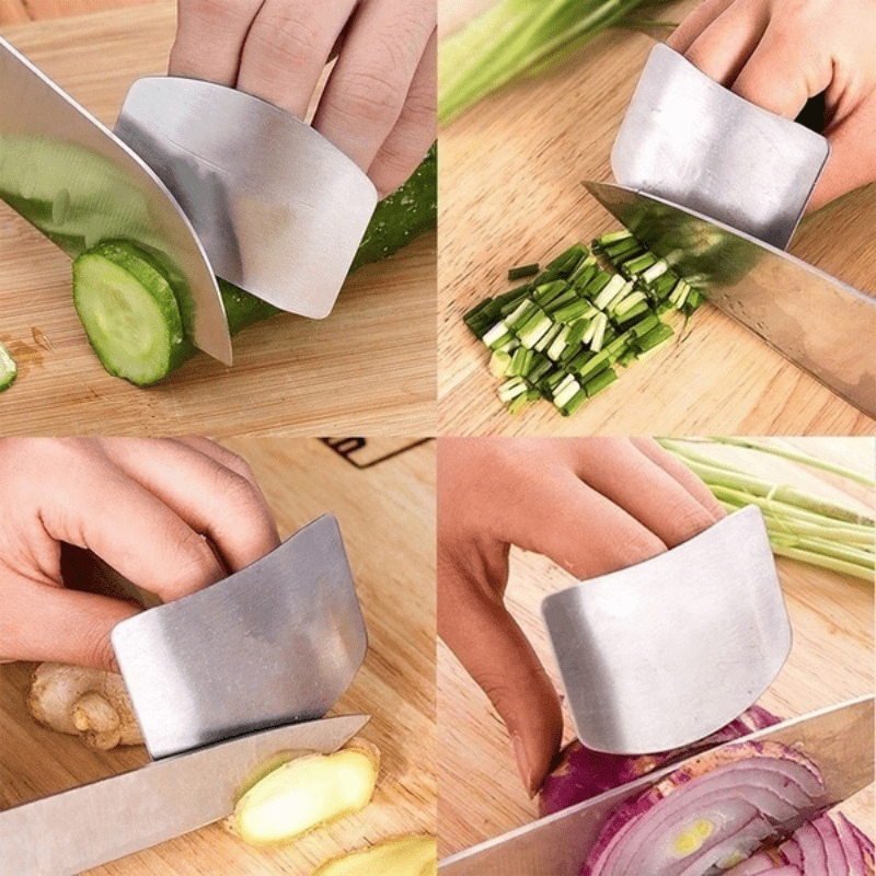 Stainless Steel Finger Guard For Slicing Reusable Kitchen Safety