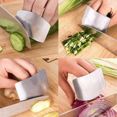 Stainless Steel Finger Guard For Slicing Reusable Kitchen Safety