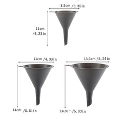 3pcs Kitchen Triangular Funnel Set Auxiliary Separator