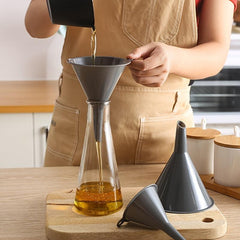 3pcs Kitchen Triangular Funnel Set Auxiliary Separator